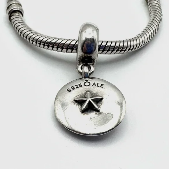 Pandora Chinese Zodiac Year of the Tiger Sterling Silver Dangle Coin Charm - Picture 2 of 2